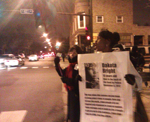 Marching for Justice for Dakota Bright, December 7, 2012