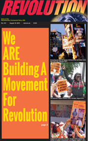 Revolution #313, August 18, 2013 - front page