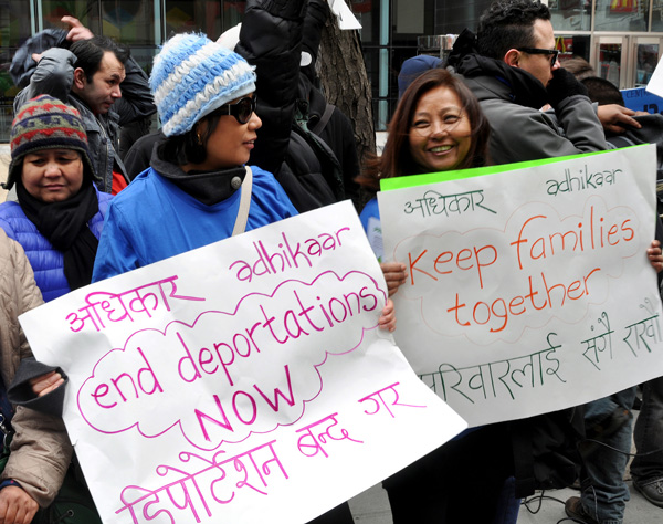 San Francisco April 5, 2014 march againt deportations