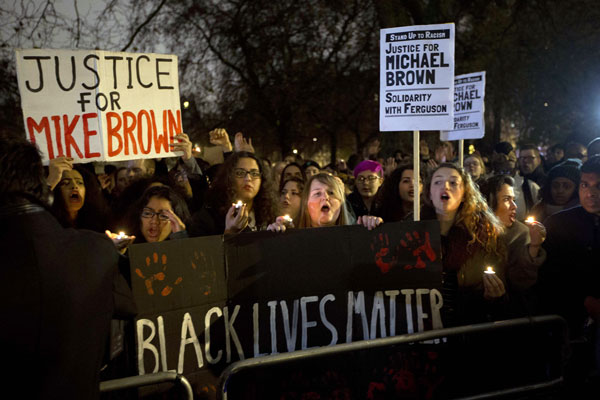 London Protest against Grand Jury Decision in murder of Michael Brown November 26, 2014