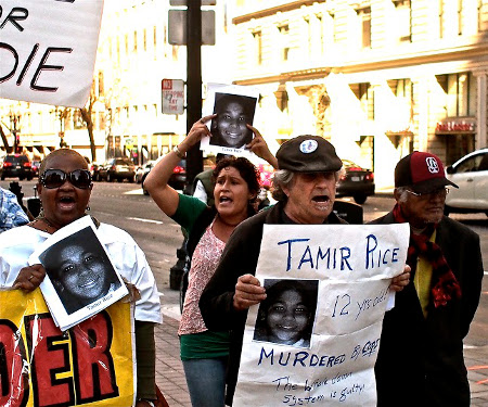 Tamir Rice rally, Oakland, February 22.