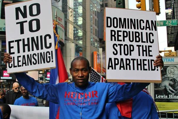 Protest against the Dominican Republic's threat to deport Haitians