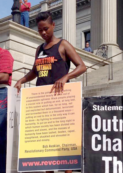 Protestor w BA speaks T- Columbia, South Carolina