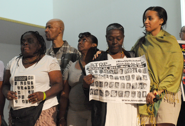 Family members of some of the people whose lives were stolen by police.