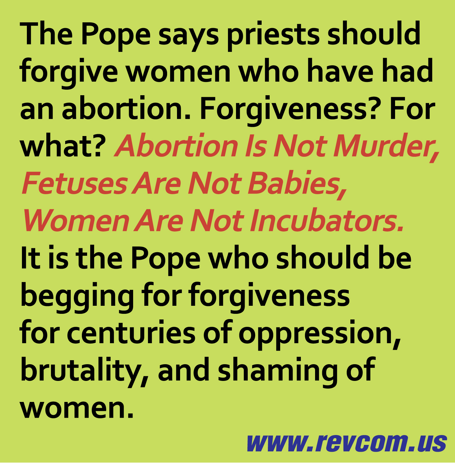 Pope on Women