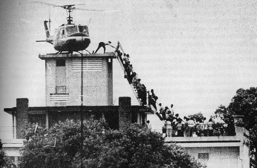 U.S. forces being evacuated from Saigon by the CIA, 1975