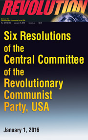 Revolution #423, January 25, 2016 - front page