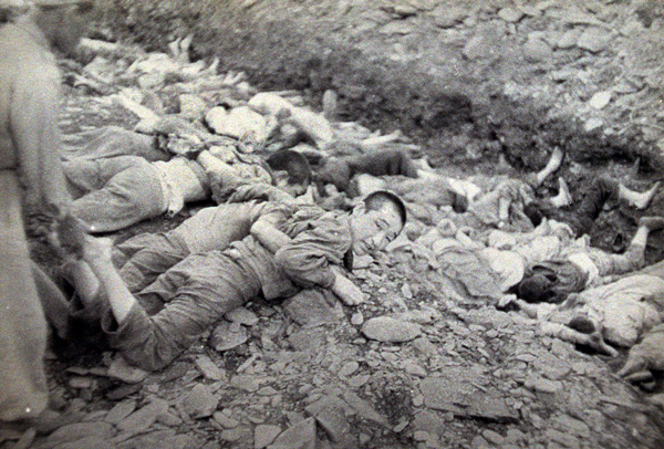 From a series of U.S. Army photos depicting the summary execution of 1,800 South Korean political prisoners over three days in July 1950.