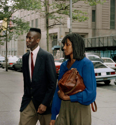 Yusef Salaam, al entrar en el juzgado con su mamá, Sharonne Salaam, 1990.