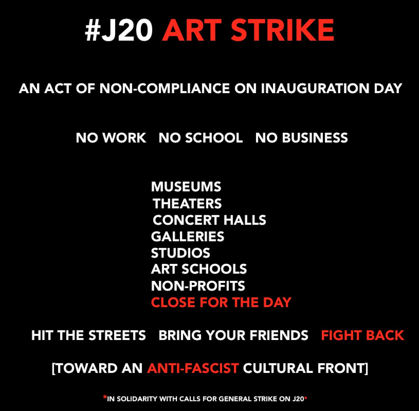 "Art strike" meme
