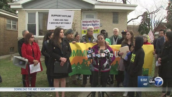 Press conference about Chicago ICE raid