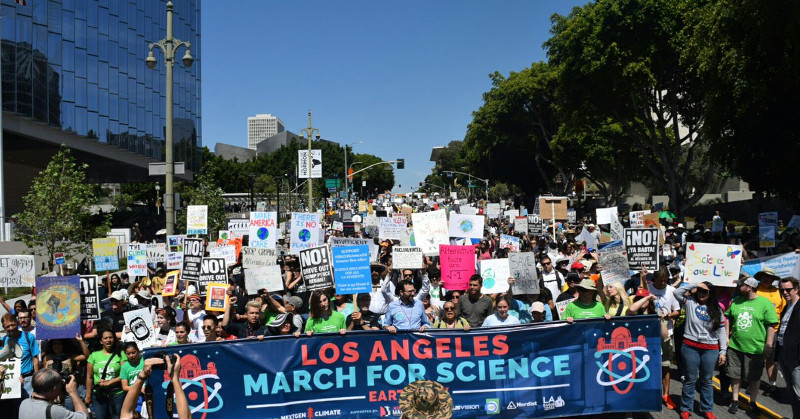 Los Angeles march for science, April 22