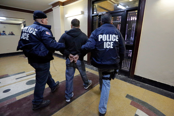 ICE arrest alleged undocumented immigrant