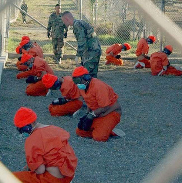Prisoners at Guantanamo Bay Torture Center