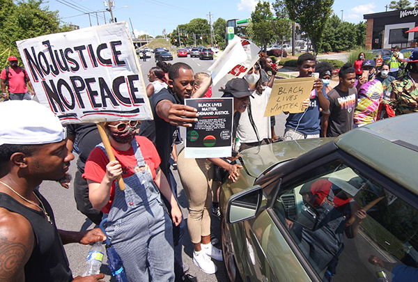 Atlanta Protest Stops Traffic