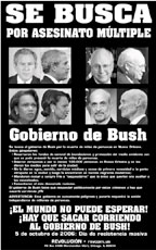 Bush regime wanted poster
