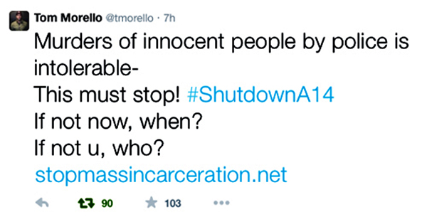 Tom Morello tweet