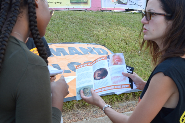 Discussing the pamphlet "A Fetus is Not a Baby"