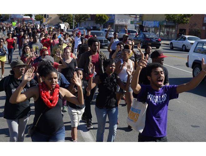 Crenshaw Blvd., Los Angeles, CA, August 14, 2014.  Photo: AP