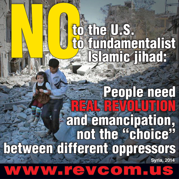 No to the US, No to fundamentalist Islamic jihad