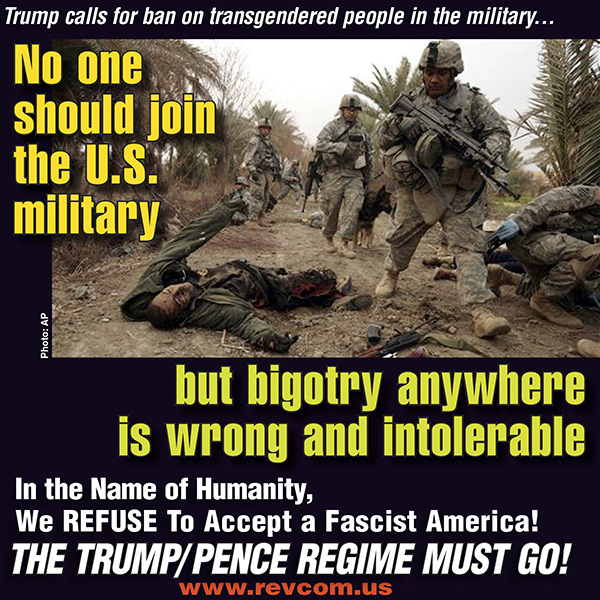 No one should join the U.S. military but bigotry anywhere is wrong and intolerable